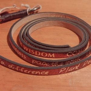 Good Works Leather Wrap Bracelet - new but no tags